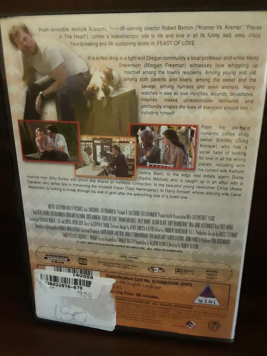 DVD Movie -  Feast of Love , excellent condition
