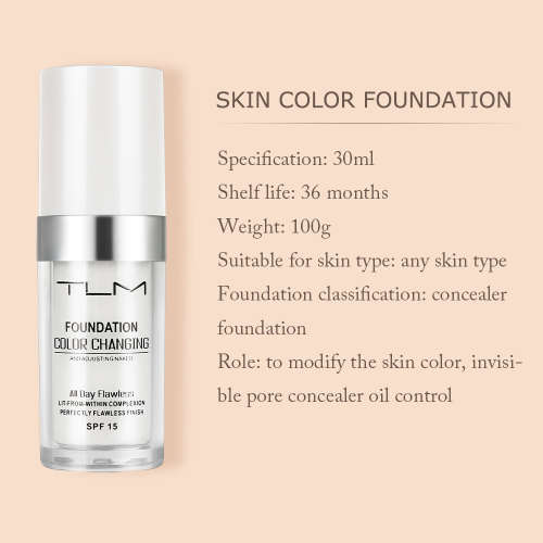 TLM COLOR CHANGING FOUNDATION SPF15 30ML