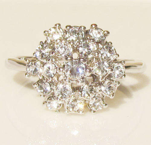 STUNNING! Genuine 3ct Swarovski Top Crystal Sparkle Created Diamond Promise Engagement - Ring 6