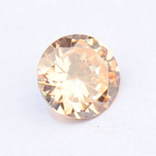 5.88CT Lab created Round Diamond cut flawless champagne shinning zircon 10mm