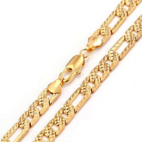 HOT SALE! 18ct GF Unisex Chain - 7mm x 500mm (Not Gold Plated)