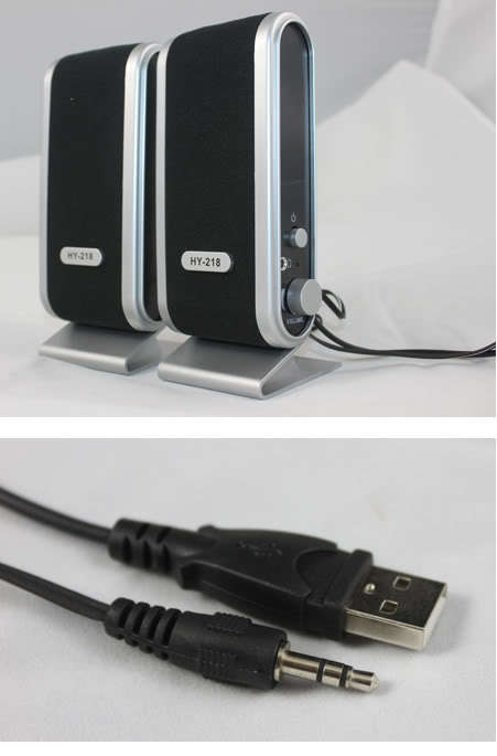 600W USB PMPO Stereo Mini Power PC / Laptop Speakers