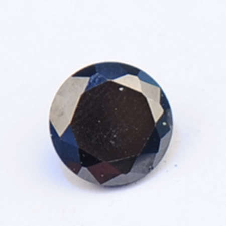 5.82ct Lab Created Round-shaped cut flawless black shinning zircon 10mm x 10mm