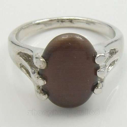 Gorgeous! 9ct WGF with Purple Opal Stone Ring, Size 6 (NOT Gold Plated)