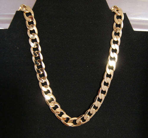 STUNNING! 9ct Solid Gold Filled Chain - 6mm x 510mm