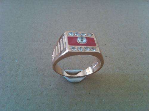 STUNNING! 9ct Rose Gold Filled Ring With Cubic Zirconia Stones - Size S 1/2 (NOT Fusion Or Plated)!