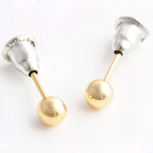 CUTE! 9ct Gold Filled Ball Stud Earrings (NOT Fusion Or Plated)!