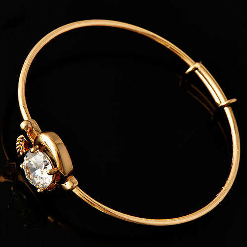 9ct Gold Filled with CZ Stone Baby / Toddler Bracelet (NOT Fusion Or Plated)!