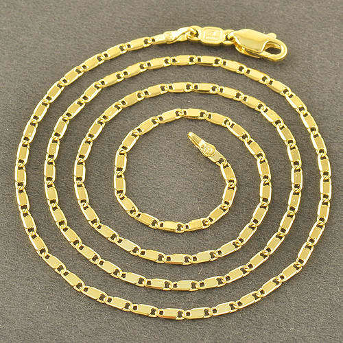 BEAUTIFUL! 18ct Gold Filled Chain - 2mm x 460mm (NOT Fusion Or Plated)!