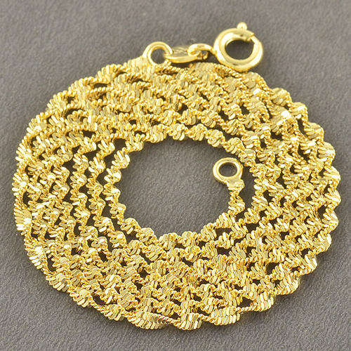 BEAUTIFUL! 18ct Gold Filled Water / Wave Chain - 2mm x 450mm (NOT Fusion Or Plated)!