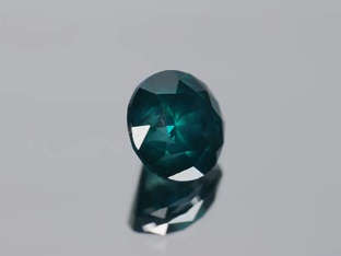 1.14 cts Blue Green Diamond Round Shape Color Diamond Free Shipping ~~CERTIFIED~~