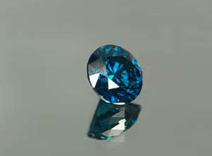 Diamond Intense Blue Round 0.55 cts Fancy Natural Diamond Fancy Diamond ~~CERTIFIED~~