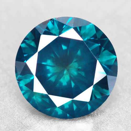 1.33 cts BLUE DIAMOND Round Shape Fancy Natural Diamond SI1