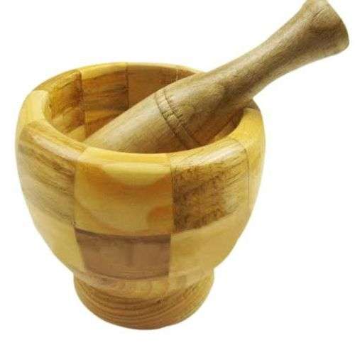 Wooden Mortar and Pestle set. Please read listing.