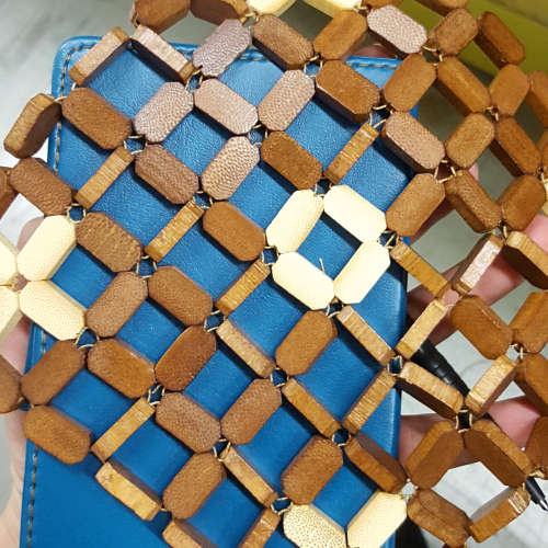 Modern wooden heat pad. Please read listing.