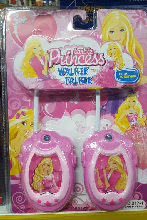 Walkie talkie set. Barbie/Mr Peabody/Peppa pig! Really works. PLEASE read listing.