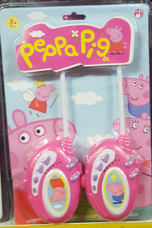 Walkie talkie set. Barbie/Mr Peabody/Peppa pig! Really works. PLEASE read listing.