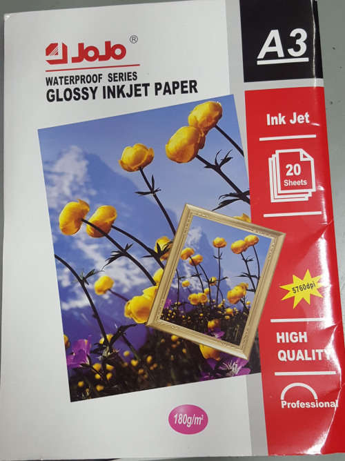 A3 photo paper. 20 sheets per set. REDUCED TO CLEAR! View other clearance auctions