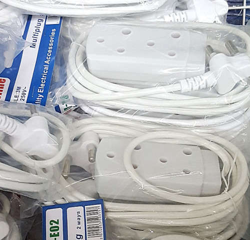 3m extension cord with multi plug.