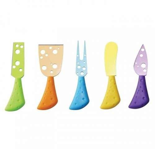 Gorgeous 5pc cheese knife set. Please read listing.
