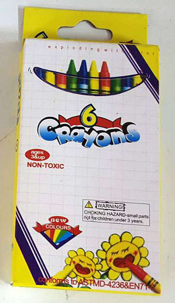 6pc Crayon set. WHOLESALE clearance.