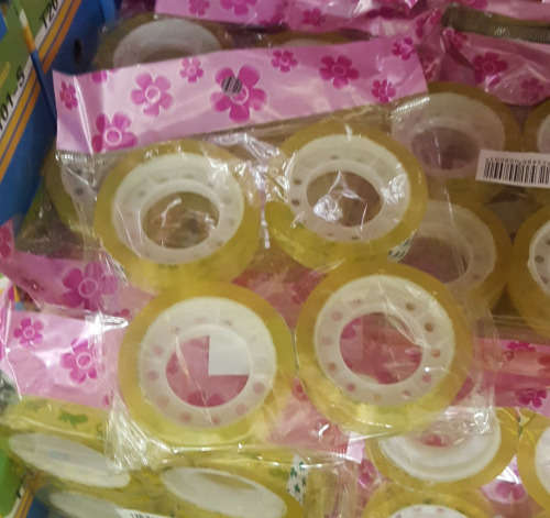 4 pc Clear sellotape rolls! CLEARANCE SALE!! View other clearance auctions!.