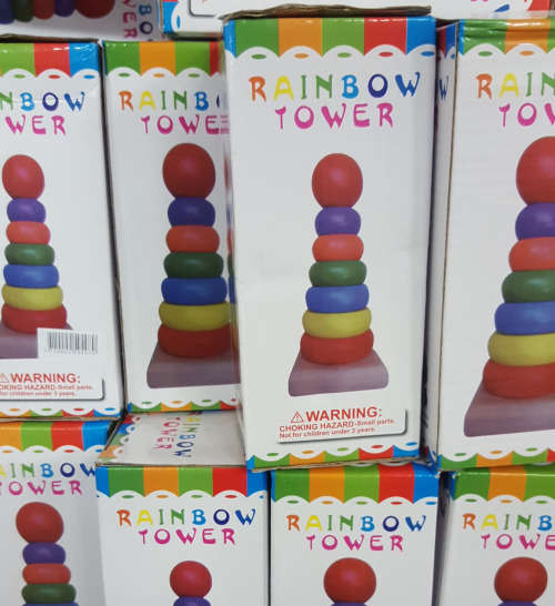 Rainbow stacker! REDUCED TO CLEAR!!! See our other clearance auctions!.