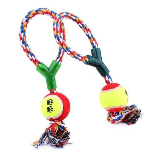 Braided rope tennis ball Pet toy. REDUCED TO CLEAR! See our other clearance auctions!