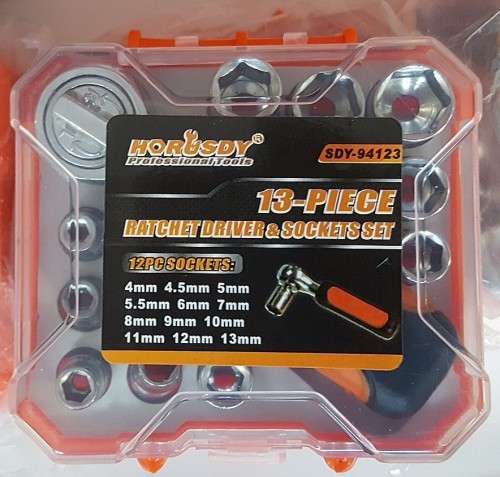 13pc ratchet driver and socket set. View other clearance auctions!