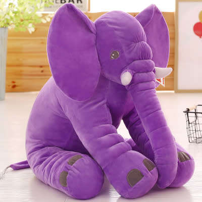 Black Friday deals! HUGE Dark purple elephant plush baby pillow-60CM!!!