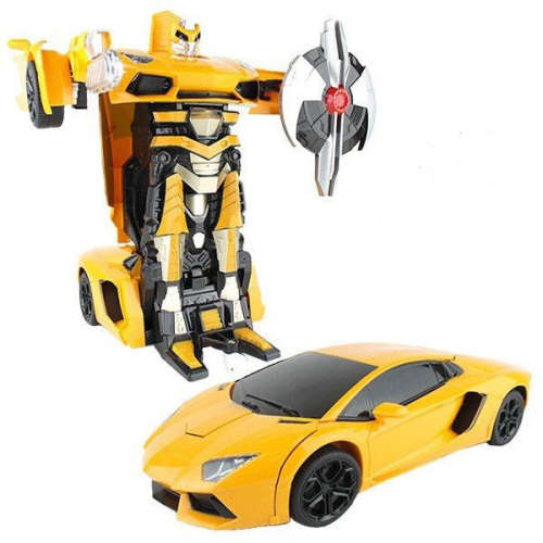 Warrior transformation METAL robot with shield and sword extra!! Red/yellow. PERFECT GIFT.