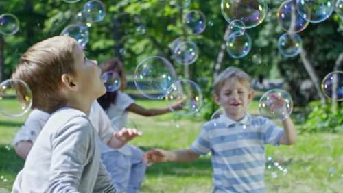 Awesome battery operated bubble machine- makes 100's of bubbles. PERFECT GIFT.