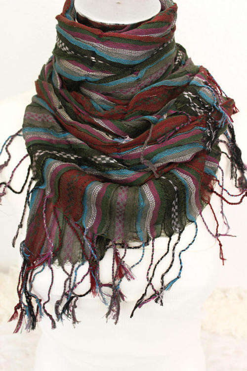 Gorgeous Wrinkled scarves. Beautiful patterns!! Set of 6!!