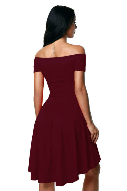 Beautiful Burgundy Hi-Lo Dress. Size M.