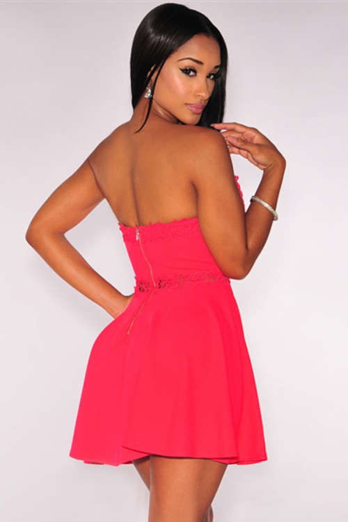 Gorgeous Embroidered Strapless Skater Dress. LOTS OF R1 AUCTIONS!!