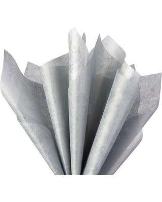 Tissue paper SILVER. PACK OF 10, big sheets!!