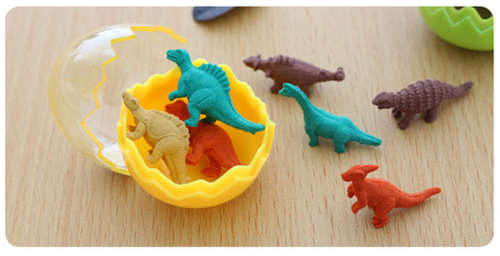 Dinosaurs in Egg Eraser Set | Back to School Savings