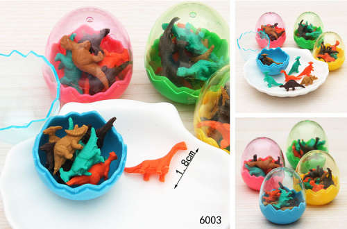 Dinosaurs in Egg Eraser Set | Back to School Savings