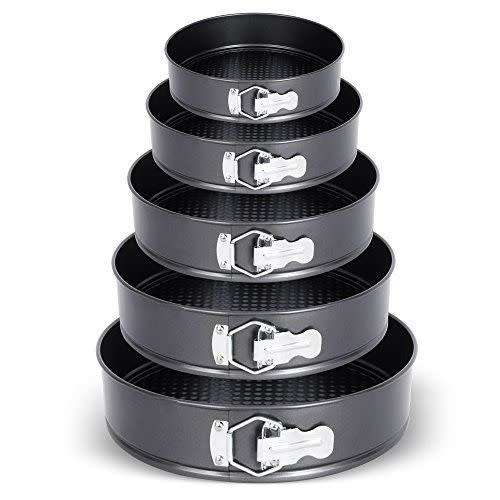 5 piece Spring Form cake mould set.