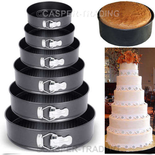 6 piece Spring Form cake mould set.