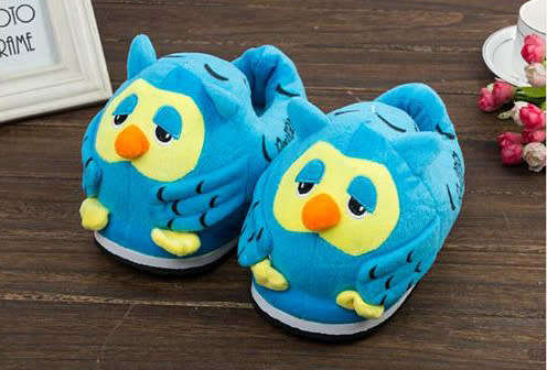 Owl Slippers | Light Pink, Blue, Green or Dark Pink