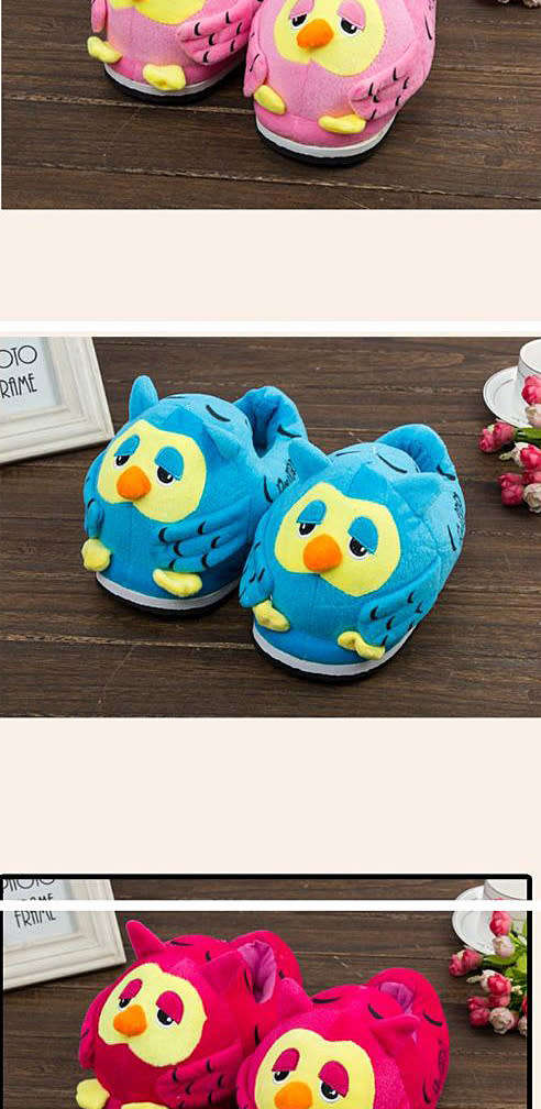 Owl Slippers | Light Pink, Blue, Green or Dark Pink