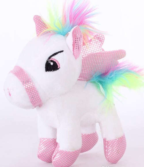 Gorgeous 20cm Stuffed Unicorns | Pink, Blue or White