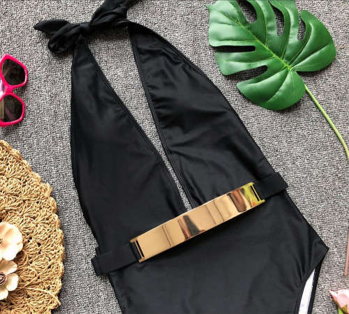 STUNNING one-of-a-kind Swimsuit. SIZE M. View our other R1 auctions!