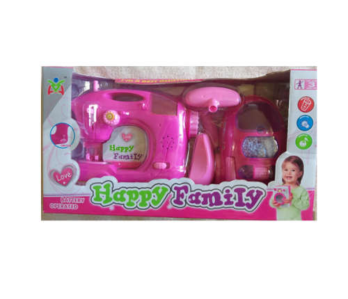 Sewing machine and vacuum cleaner play set.