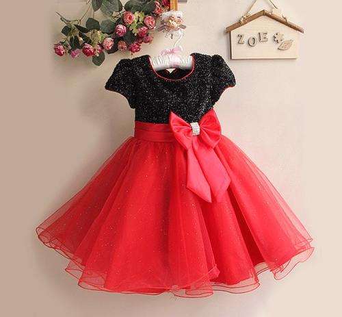 !!!IN STOCK!!! SIZE XXX-LARGE (12 YEARS) !!! GORGEOUS RED AND BLACK FLOWERGIRL DRESS