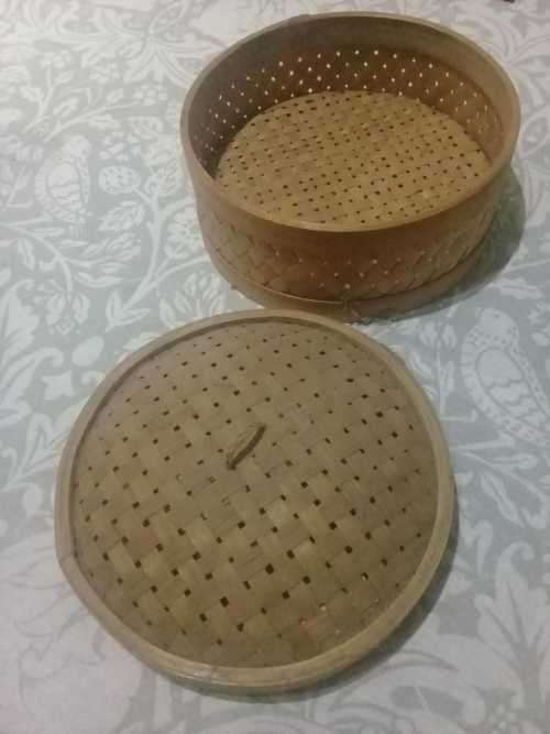 SET OF THREE BAMBOO BASKETS