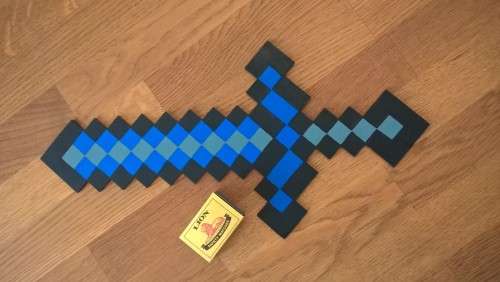 Minecraft Sword (Black/Blue/Turquoise)