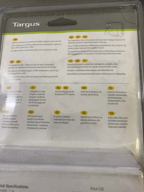 Targus Defcon CL Combination