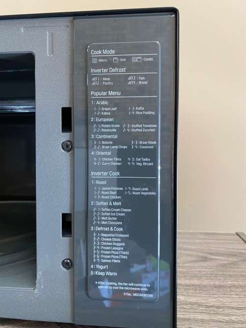 LG MH8265DIS 42L NeoChef Grill with Smart Inverter Microwave  Black